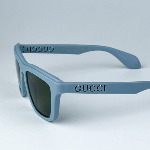 NEW Gucci GG1571S 003 Light Blue Green Unisex Square Sunglasses GG 1571S main image 6